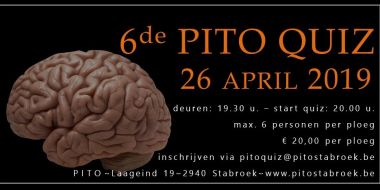 Inschrijving PITO-quiz op 26 april 2019